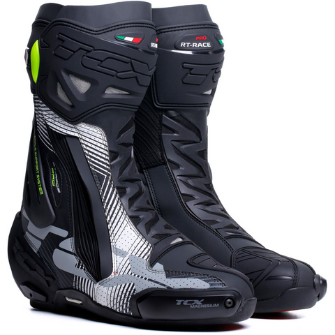 RT-Race Pro Air Boots Black/White/Grey (Size 11)