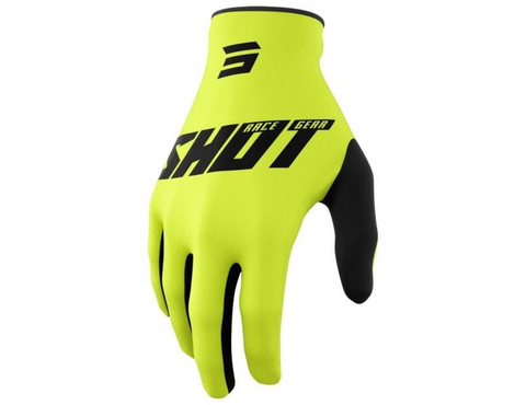 Devo Raw Burst Gloves Neon Yellow (Size L-XL)