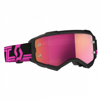 Furry Goggles Black/Pink/Pink Chrome Works
