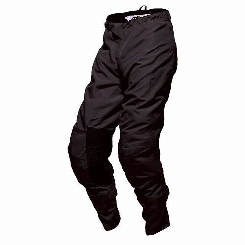 Canvas Motocross Solid Pants Black (Size 32-34)