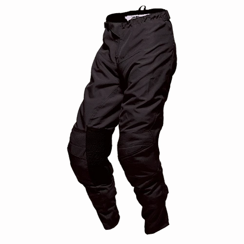 Canvas Motocross Solid Pants Black (Size 32-34)